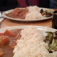 The famous Diner Curry with Omori rice (large portion). Super affordable, filling and delicious! at Tokyo Diner    in London