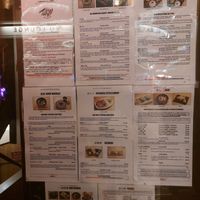 Menu at Tokyo Diner    in London