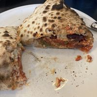 Vegan calzone  at Romazzino in Nantwich