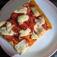 Amazing pizza with noshing mozzarella at Cucina Lab in Middle Swan