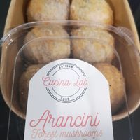 Ready for the oven - Forest Mushroom and Mozzarella Arancini at Cucina Lab in Middle Swan