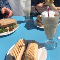 Panini and milkshake at Hockley Kitchen in Nottingham