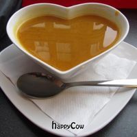 spicy butternut squash and sweet potato soup  at Hockley Kitchen in Nottingham