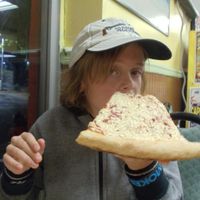 Kids loved the plain cheese pizza!! at Pizza Aroma in Ithaca