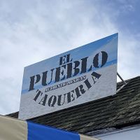 On the beach  at El Pueblo Taqueria 2 in Cape May