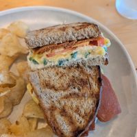 Vegan melt at Trenary Toast Cafe in Marquette