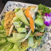 Vegetable noodle  at Mau Restaurant in Hanoi