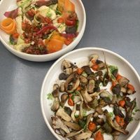 Hummus dish, Mushroom dish (order without cheese)  at Les Indécis in Tunis