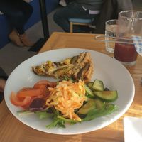 Vegan quiche   at Greengages in Salisbury
