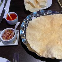 Popadom   at Saffron in Lerwick