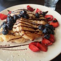 Fluffy pancakes at Honeypot Coffee House in Donegal