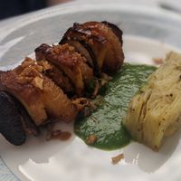 Brochette of Summer Mushroom and Dauphinois at Studio Gauthier in London