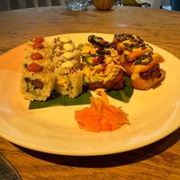 Selection of sushi at Studio Gauthier in London