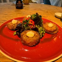 Sweet potato pakora at Studio Gauthier in London