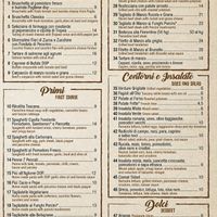 Menu 2 at Gusto Leo in Florence