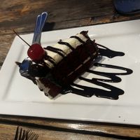 Vegan chocolate cake  at Bay Street Biergarten in Charleston