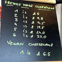 Prices  at Little Molly's Cheesecake in Aberdeen