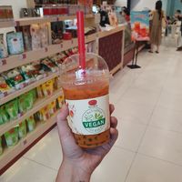 Thai tea vegan iced at Cha Tra Mue - Maya in Chiang Mai