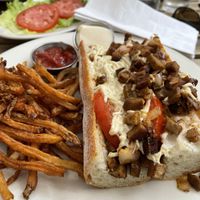 Vegan Seitan Cheesesteak  at The Abbaye in Philadelphia