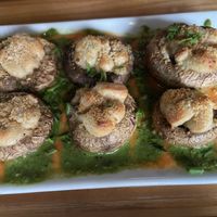Stuffed mushrooms 🍄. So delicious 🤤 !  at Zest Kitchen & Bar in Salt Lake City