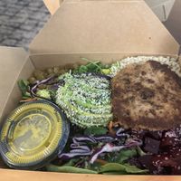 Half salad was gigantic! Vegan sausage and avocado so good!   at Zest Kitchen & Bar in Salt Lake City