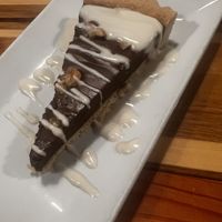 salted caramel chocolate hazelnut tarte - YUM!!!  at Zest Kitchen & Bar in Salt Lake City