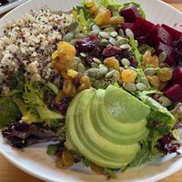 Superfood Protein Salad (half-portion; very large!)  at Zest Kitchen & Bar in Salt Lake City