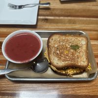 Grilled cheese and soup   at Zest Kitchen & Bar in Salt Lake City