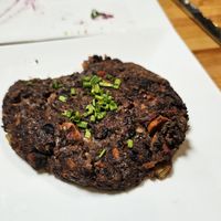 black bean patty at Zest Kitchen & Bar in Salt Lake City