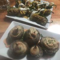 Stuffed mushrooms and jalapeños  at Zest Kitchen & Bar in Salt Lake City