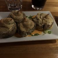 Baked mushroom caps at Zest Kitchen & Bar in Salt Lake City
