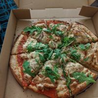 Cheezy jackfruit pizza at Zest Kitchen & Bar in Salt Lake City