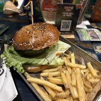 Vegan burger. Does what it says on the tin, obviously not worth the money but everything’s going to be double the price at Disney   at Disneyland - Rainforest Cafe    in Chessy