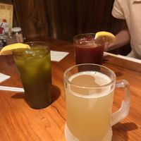 2 mate eta etxean eginiko kombucha  at The Yellow Deli in San Sebastian