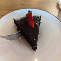 Vegan Brownie 2 at Cafe Bistro Simple in Donauwoerth