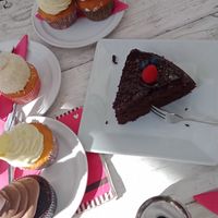 Veganer Schokokuchen at Barbarella Cafe in Aachen