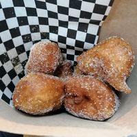 Vegan bunyols at La Xurreria de la Cort Reial in Girona