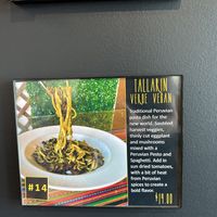 Tallarin verde vegan    at Culantro in Ferndale