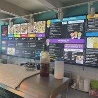 Menu board   at Gokela - Bocagrande in Cartagena