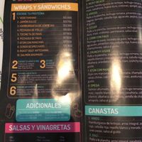 menu  at Gokela - Bocagrande in Cartagena
