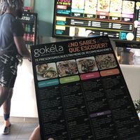 Menu at Gokela - Bocagrande in Cartagena