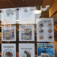 Vegan momo ad at Hot Momos in Ostermundigen