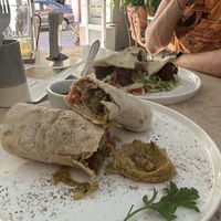 Pitadilla con falafel   at La Romería  in Rioverde