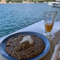 Risotto with mushrooms  at Captain's Cabin Restaurant in Kefalonia