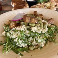 Couscous salad with beans and tempeh  at Olíva in Stari Grad