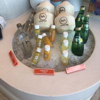 Coconut and health shots   at Feels in Abu Dhabi