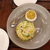 Eine Art Grieß mit Gemüse - sehr lecker! at YAAGA - BACKYARD DINING in Negombo