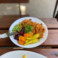Oriental cous cous salad  at Freizeitpark Märchenwald - Imbisskiosk mit Biergarten in Wolfratshausen