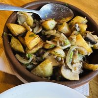 Ojakhuri mushrooms  at Restaurant Cozy Corner Kazbegi  in Stepantsminda