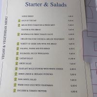 Menu as of July 2023  at Red in Rhodes